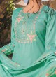 Traditional Wear Salwar Kameez In Pista Color